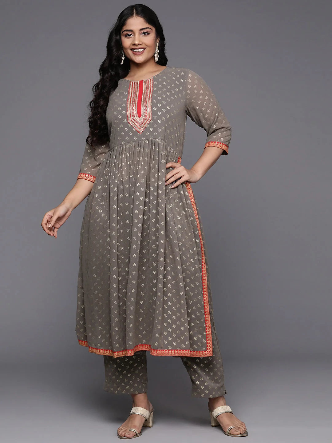 Plus Size Printed Kurta Sets - Women's Designer Kurtas
