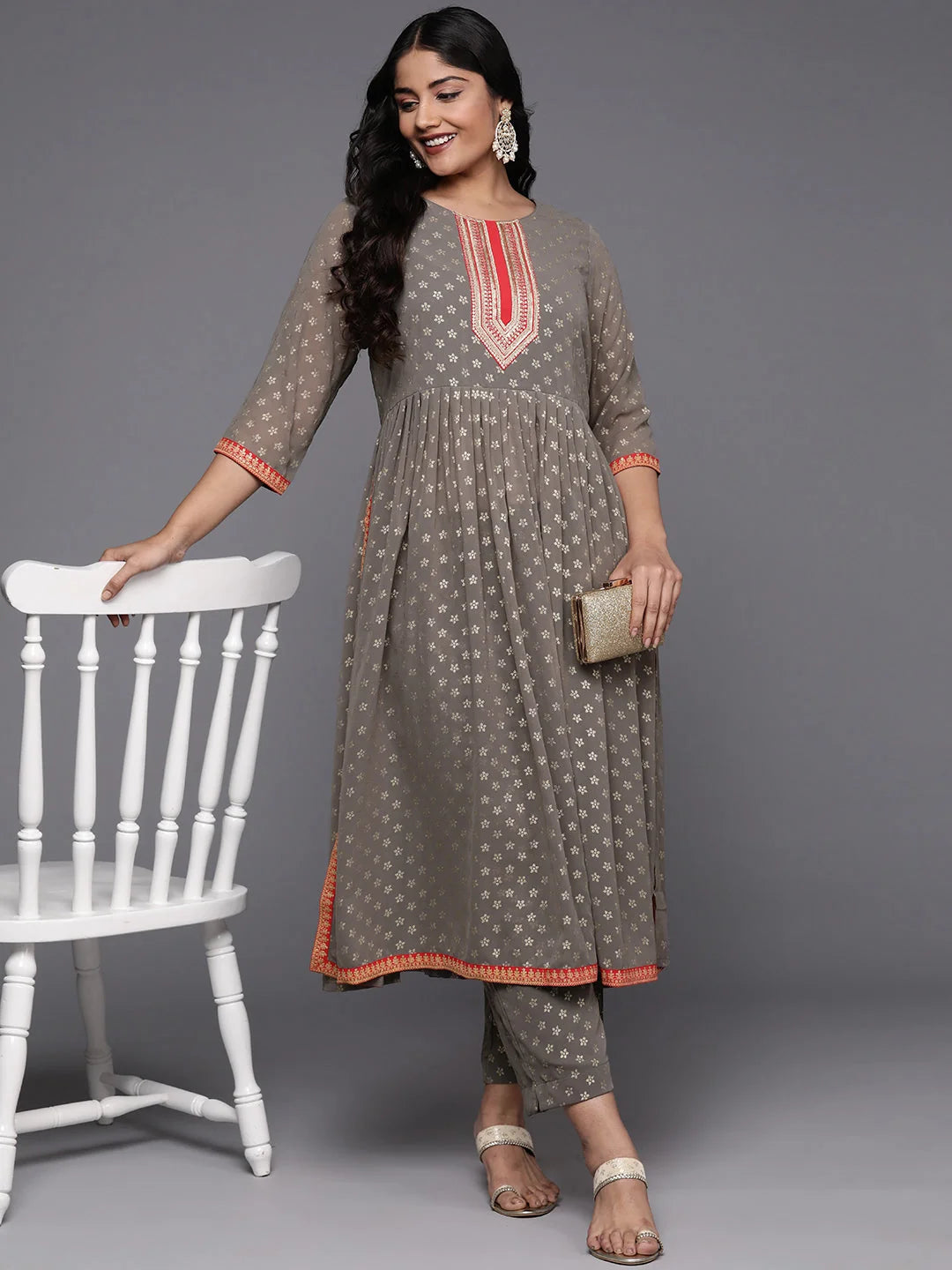 Plus Size Printed Kurta Sets - Women's Designer Kurtas