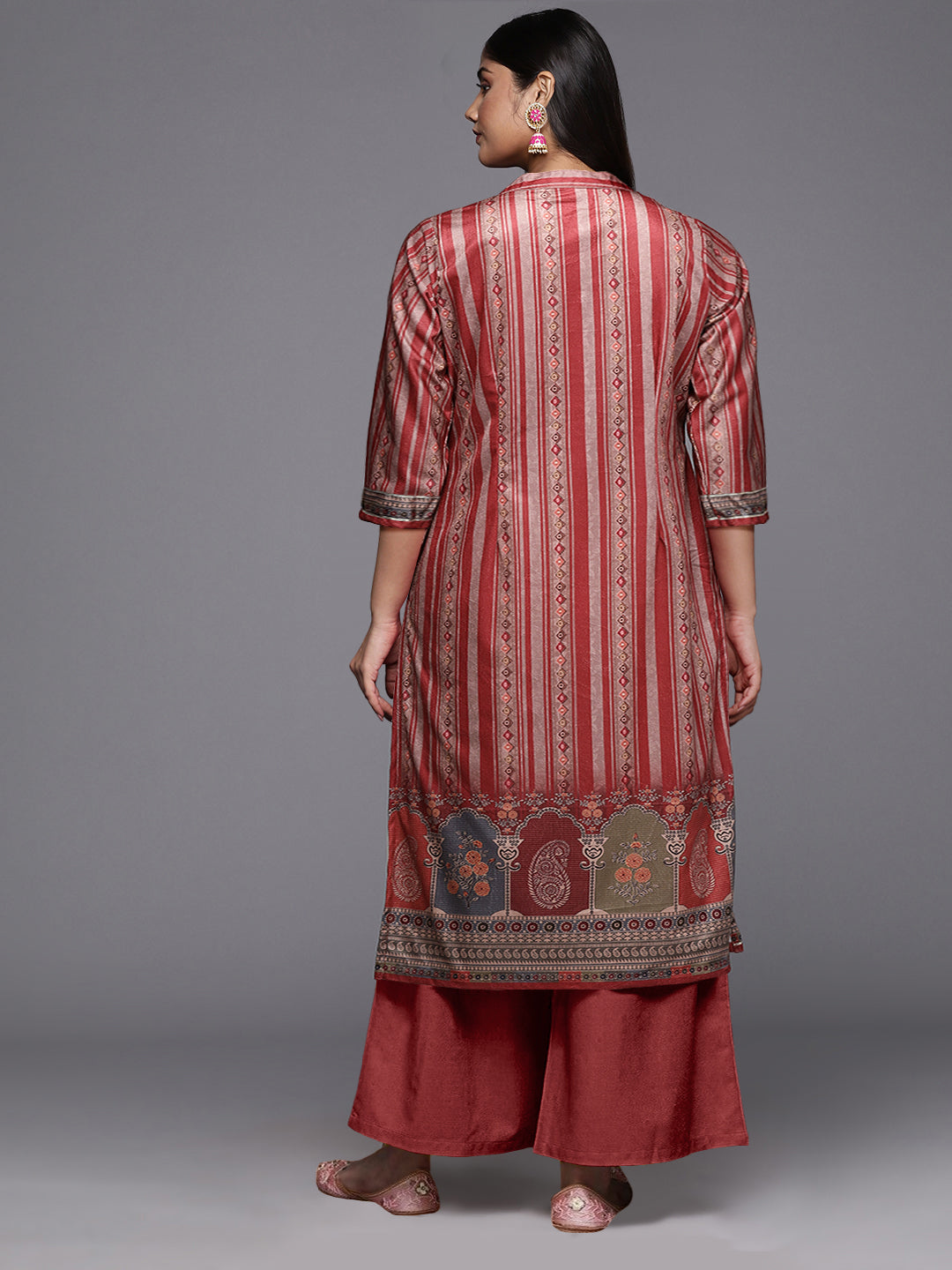 Premium Polyester kurta palazzo set-combines comfort & durability