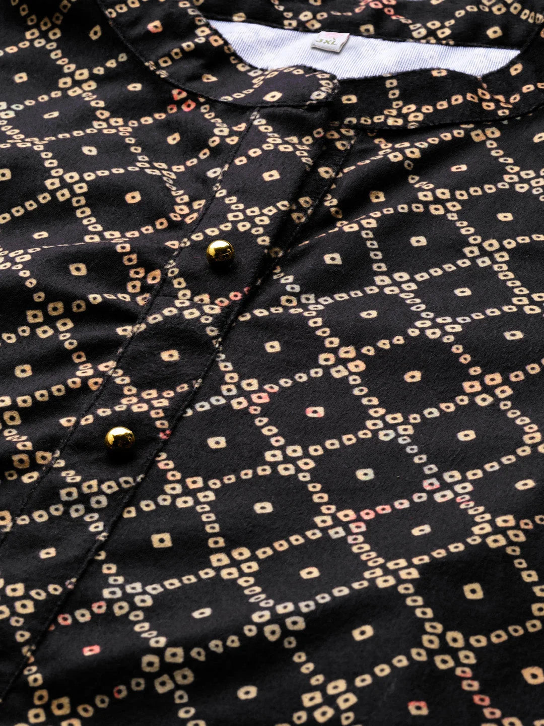 Women's Plus Size Velvet Kurta Palazzo Set - Printed Design