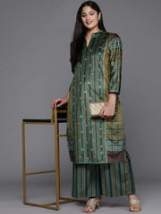 Women Printed Regular Gotta Patti Velvet Kurta with Palazzos-AP-AHKUPZ-COMBO-1077