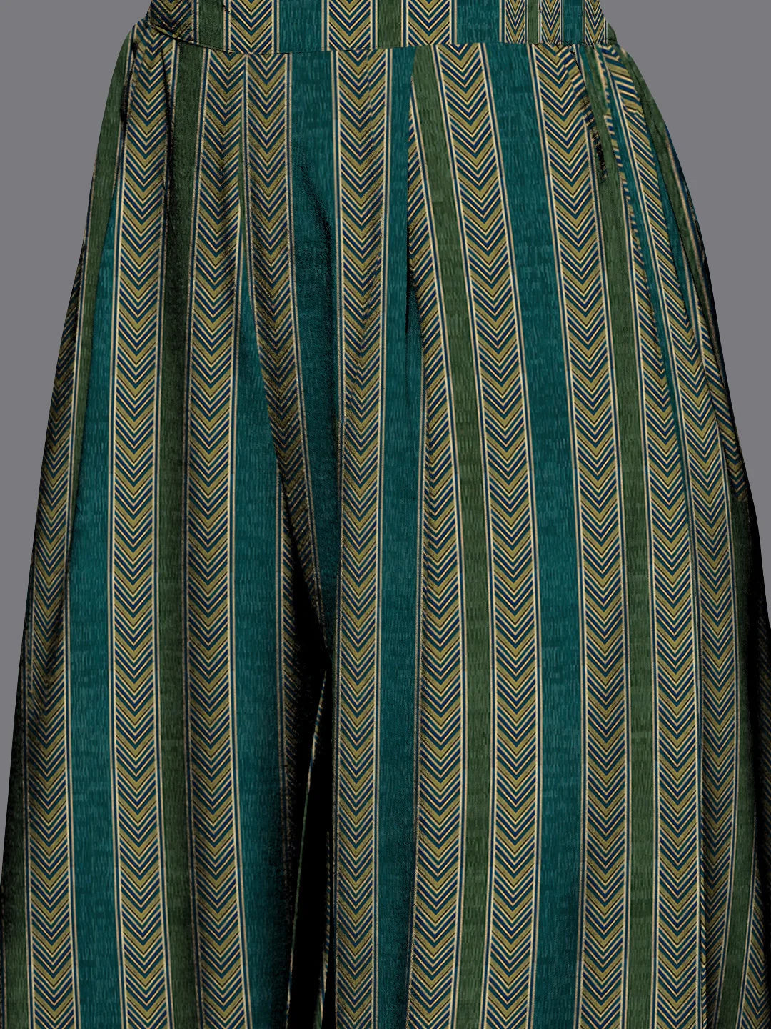 Printed Velvet Kurta Palazzo Set | Women's Ethnic Fashion