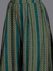 Women Printed Regular Gotta Patti Velvet Kurta with Palazzos-AP-AHKUPZ-COMBO-1077