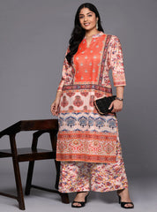 Women Floral Printed Regular Gotta Patti Velvet Kurta with Palazzos-AP-AHKUPZ-COMBO-1078