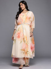 Women's Traditional Wear Off White Kurta Set-AP-AHKUPZ-COMBO-1126