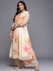 Women's Traditional Wear Off White Kurta Set-AP-AHKUPZ-COMBO-1126