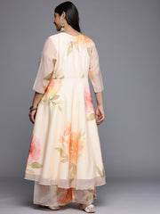 Women's Traditional Wear Off White Kurta Set-AP-AHKUPZ-COMBO-1126