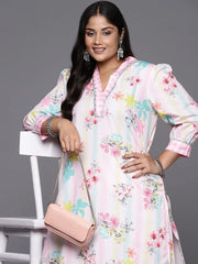 Women Floral Printed Regular Gotta Patti Kurta with Palazzos-AP-AHKUPZ-COMBO-612
