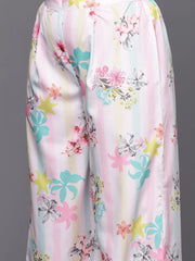 Women Floral Printed Regular Gotta Patti Kurta with Palazzos-AP-AHKUPZ-COMBO-612