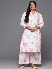 Women Floral Printed Regular Gotta Patti Kurta with Palazzos-AP-AHKUPZ-COMBO-612