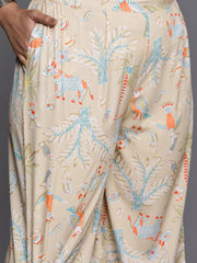 Women Plus Size Printed Regular Gotta Patti Kurta with Palazzos-AP-AHKUPZ-COMBO-694-ICH