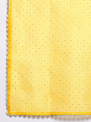 Women's Traditional Wear Yellow Kurta Set-AP-AHKUPZDU-COMBO-1123
