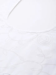 Floral Printed High Slit Gotta Patti Pure Cotton Kurta Set-AP-AHKUPZDU-COMBO-708