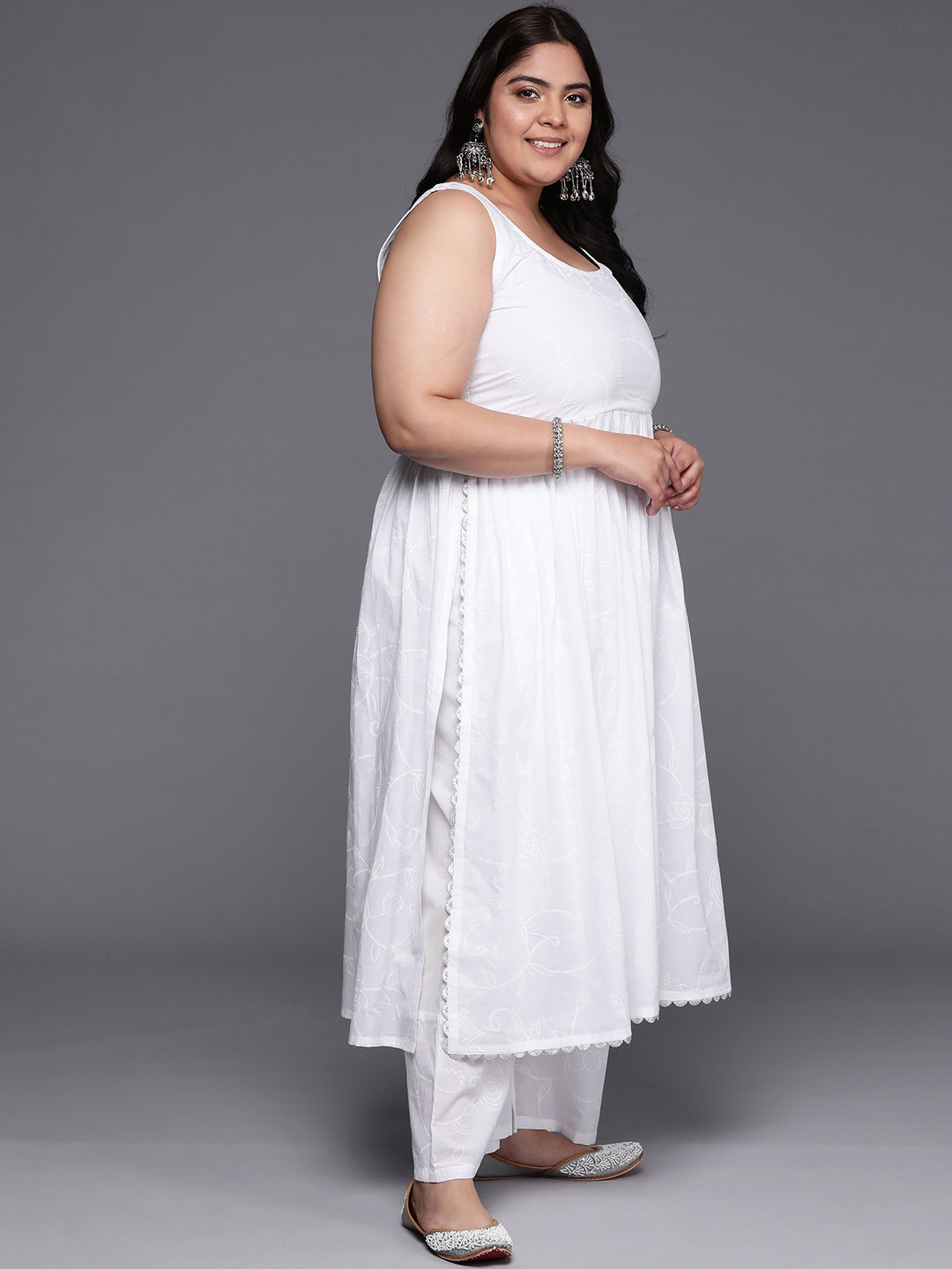 Floral Printed Cotton Kurta Set | Women's Indian Kurta Sets