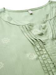 Women's Traditional Wear Green Kurta-AP-AHKURYGP-1160-DS