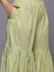 Women Pure Cotton Printed Kurta Sharara Set with Ombre Dupatta-AP-AHKUSHDU-COMBO-1038