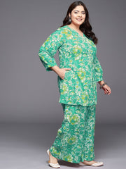 Women's Floral Printed Cotton Co-ord Sets-AP-AHTUPZ-COMBO-1094