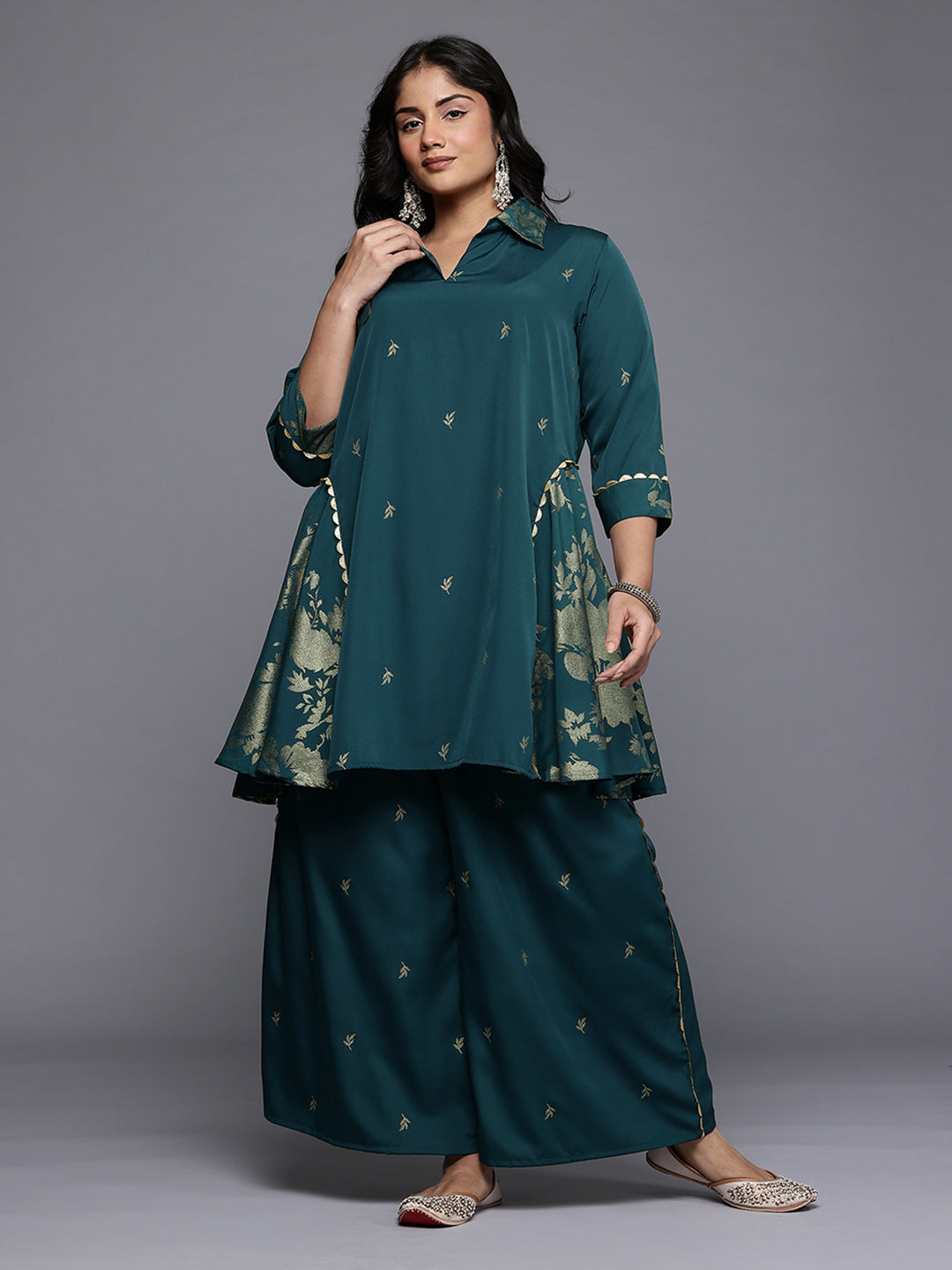 Women's Traditional Wear Green Co-ords Set-AP-AHTUPZ-COMBO-1096