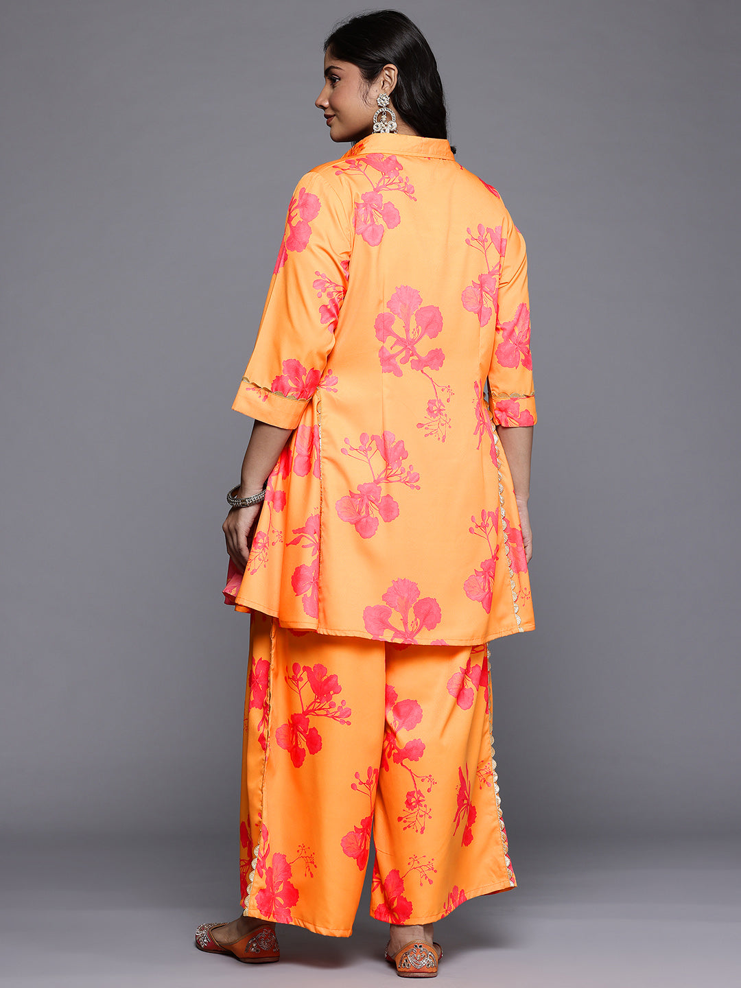 Women's Traditional Wear Orange Co-ords Set-AP-AHTUPZ-COMBO-1102