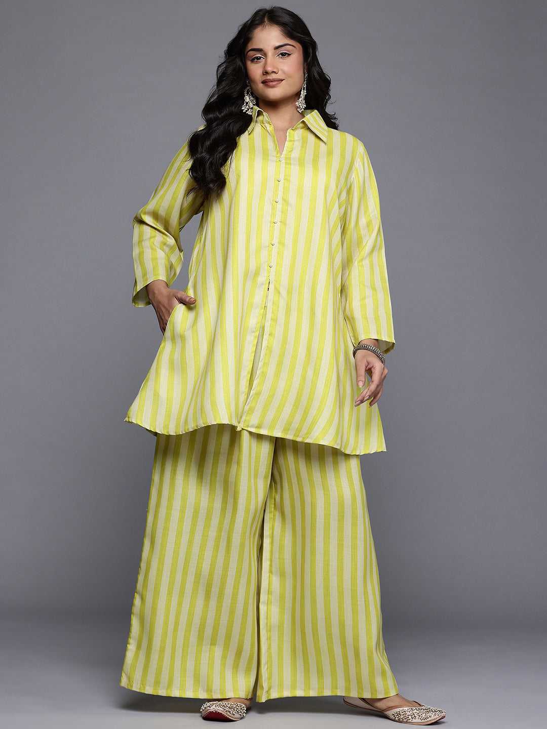 Women's Traditional Wear Yellow Co-ords Set-AP-AHTUPZ-COMBO-1120