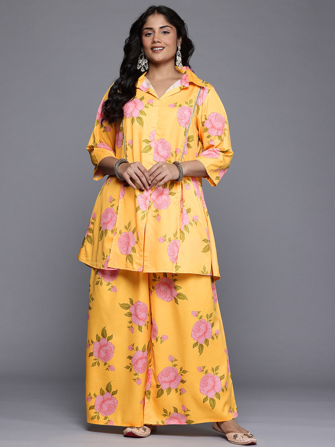 Women's Traditional Wear Yellow Co-ords Set-AP-AHTUPZ-COMBO-1127