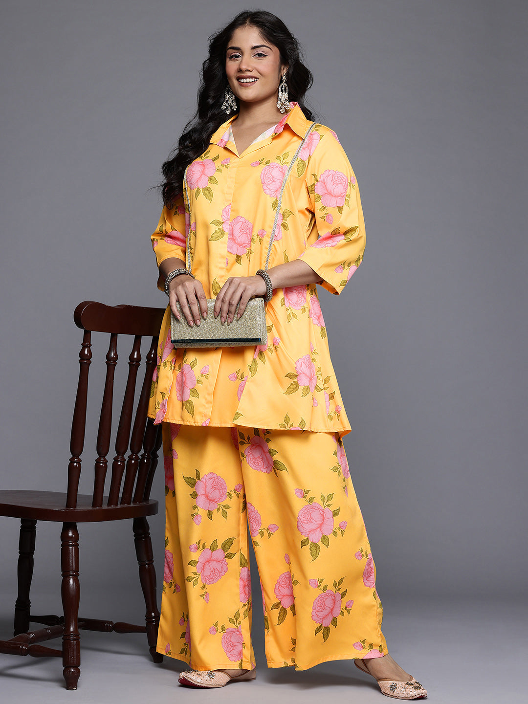 Women's Traditional Wear Yellow Co-ords Set-AP-AHTUPZ-COMBO-1127