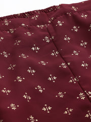 Plus Size Ethnic Motifs Printed Regular Kurti with Palazzos-AP-AHTUPZ-COMBO-805