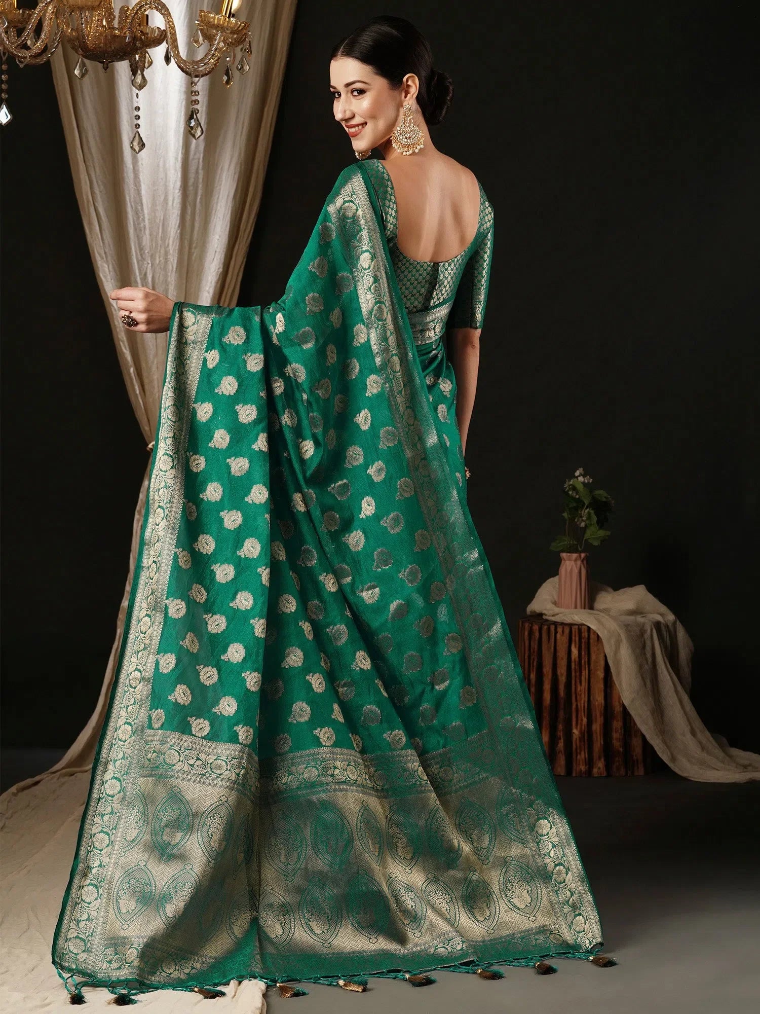 Turquoise Designer Saree | Indian Wedding Sarees