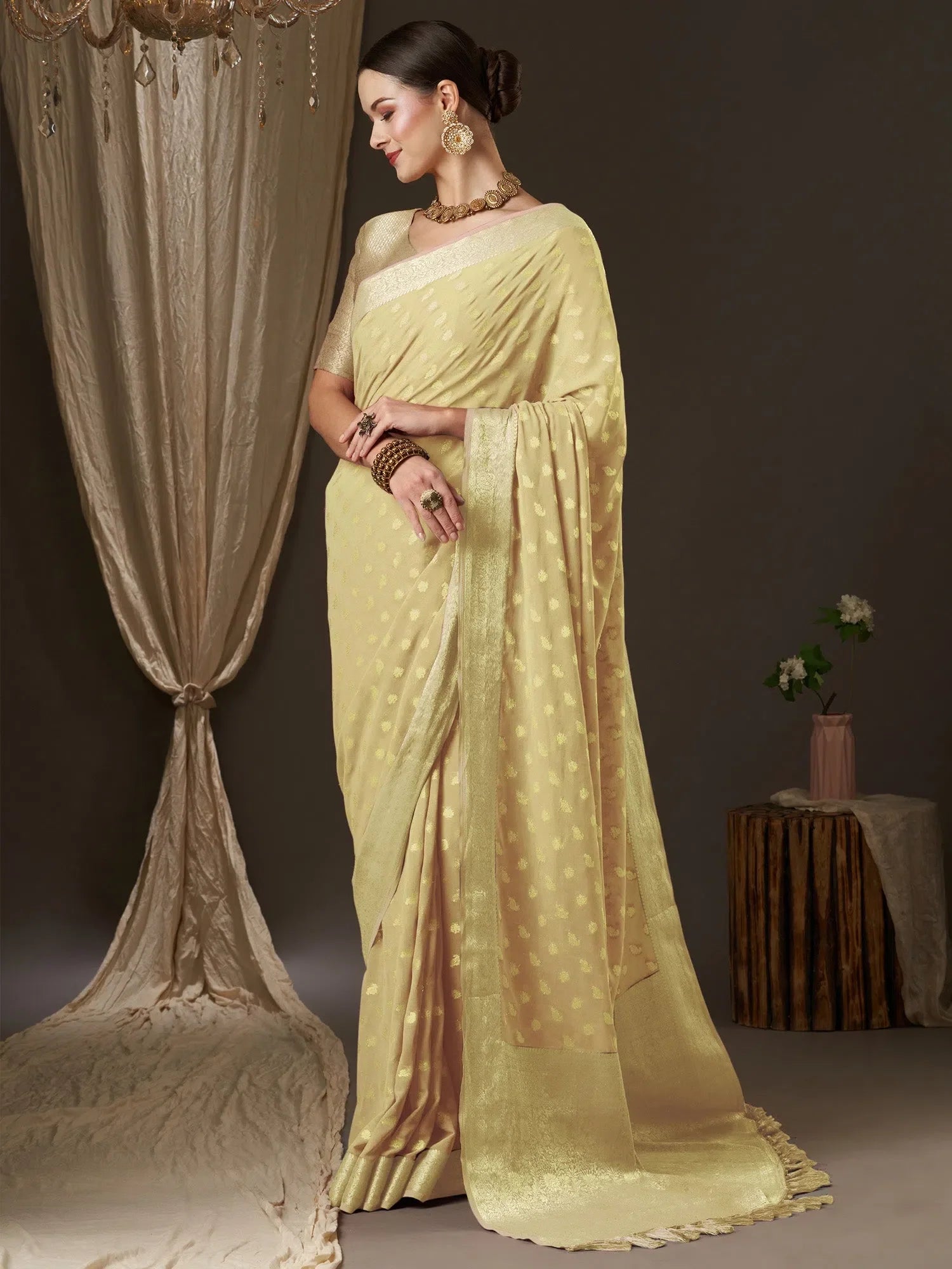 Traditional Indian Silk Saree | Authentic Kanchipuram Weaves