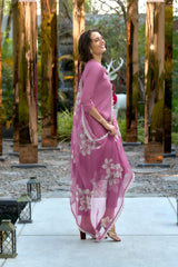 Women's Cotton Onion Emblished Kurta Pant With Dupatta-AVT-S2031-Onion