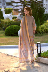 Women's Silk Blend Multi Embroidered Kurta Pant With Dupatta-AVT-S2060-Multi