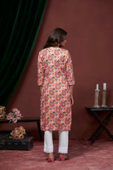 Women's Cotton Linen Multi Printed embellished Kurti-AVT-S2069-Multi