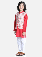 Pure Cotton Kurta Pajama Set for Boys - Peach | BR23KP57PHA
