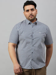 Men Printed White Premium Shirt-ALUMINIPRINT-5228-White