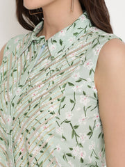 Mint Green Rayon Printed Jumpsuit-AHJSRYWX-891-FF