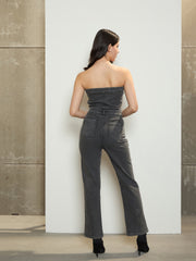 Women Grey Denim Off-Shoulder Flap Jumpsuit-BAJMPS8338