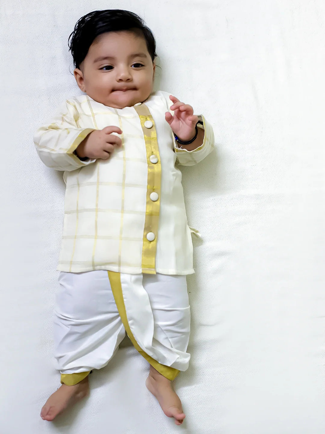 Dhoti Kurta Set for Boys - Off White | BB24DK01OWA | DesiQlo