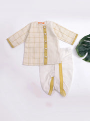 Dhoti Kurta Set for Boys - Off White | BB24DK01OWA
