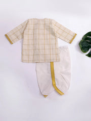 Dhoti Kurta Set for Boys - Off White | BB24DK01OWA