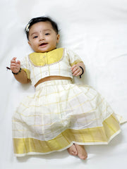 Lehenga Choli Set for Girls - Off White | BB24LC01OWA