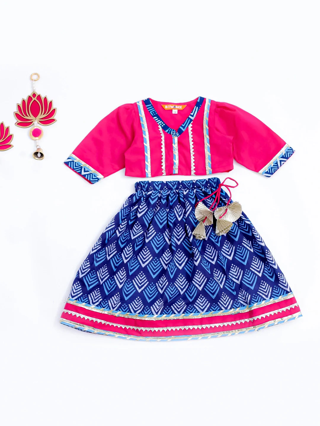 Lehenga Choli Set for Boys - Pink | BB24LC06PIA | DesiQlo