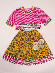 Lehenga Choli Set for Girls - Pink | BB24LC07PIA