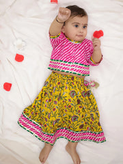 Lehenga Choli Set for Girls - Pink | BB24LC07PIA