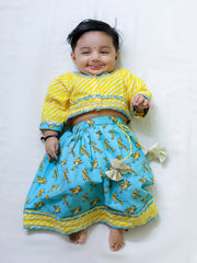 Lehenga Choli Set for Girls - Yellow | BB24LC07YLA