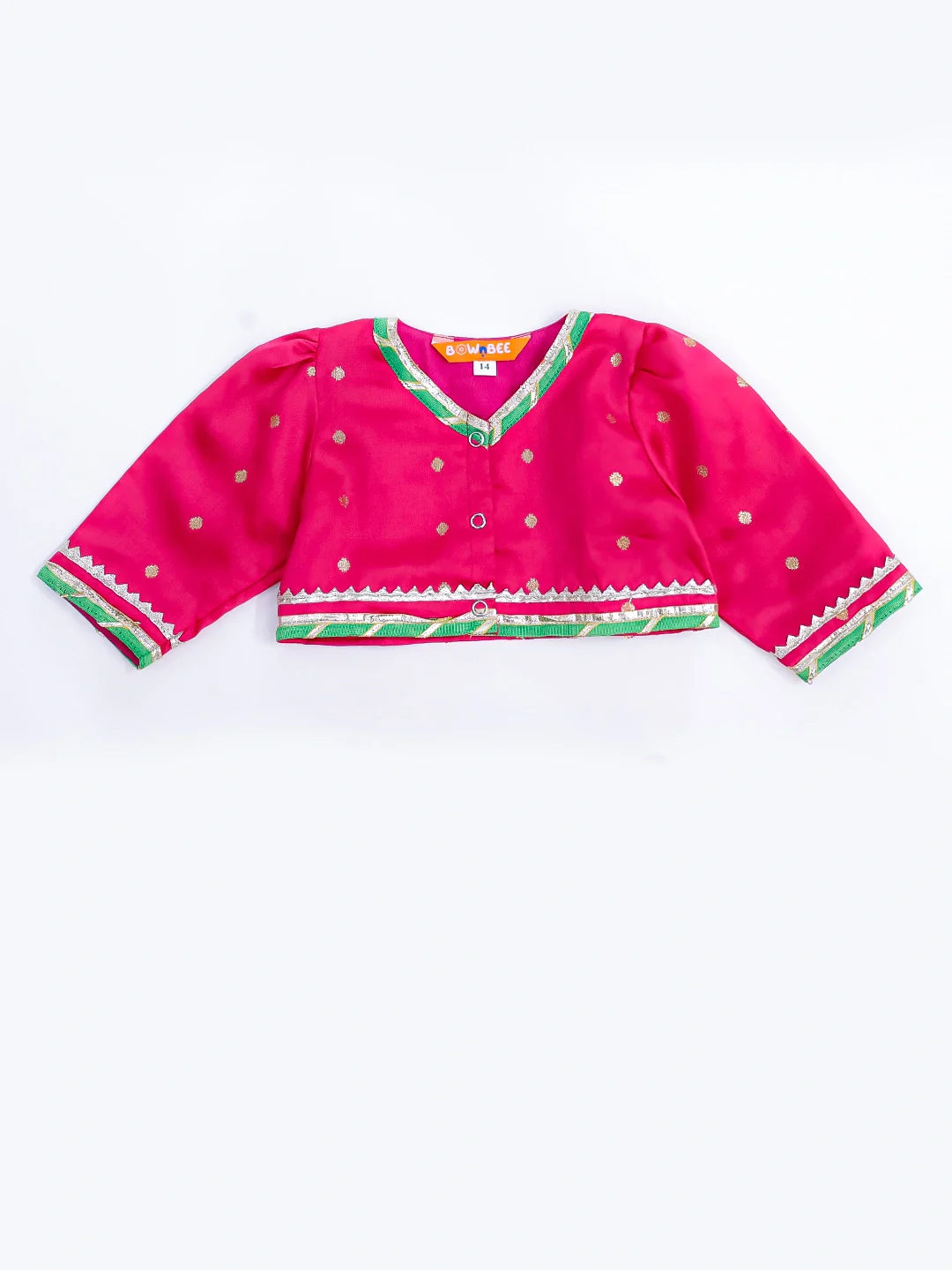 Lehenga Choli Set for Girls - Pink | BB24LC08PIA | DesiQlo