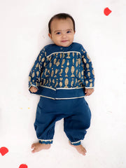 Ethnic Suit Set for Girls - Blue | BB24SU06BLA