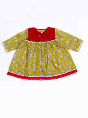 Ethnic Suit Set for Girls - Red | BB24SU06RDA
