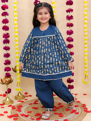 Ethnic Suit Set for Girls - Blue | BB24SU12BLA