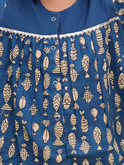 Ethnic Suit Set for Girls - Blue | BB24SU12BLA