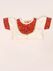 Poly Silk Lehenga Choli Set for Girls - Maroon | BB25LC01RDA